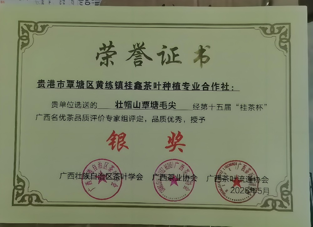 第十五届“贵茶杯”——银奖